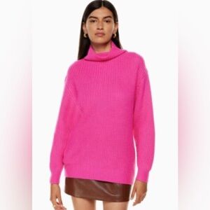 Wilfred Montpellier Pink Ribbed Women's Sweater XS
